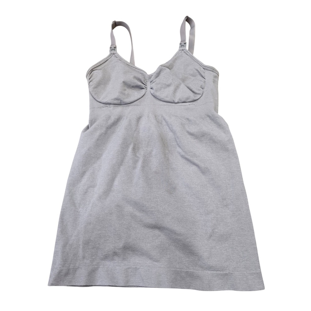 Bravado Designs Basics Collection Nursing Camisole Heather Grey Small Seamless